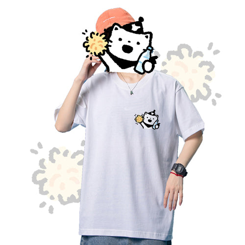 【LobbyDobby】ワンポイントロゴプリントTシャツ